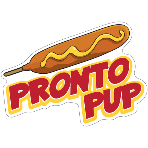 SignMission D-DC-12 Pronto Pup19 12 in. Pronto Pup Concession Stand Fo