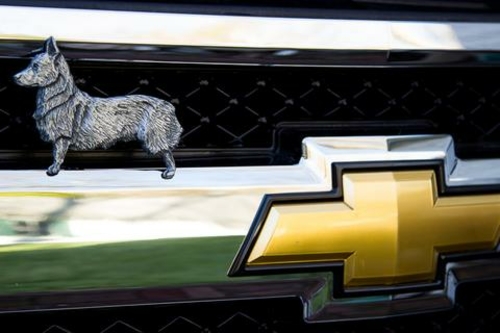 Grillie Corgi-P Corgi Antique Pewter Ornament, 3.5 x 4.75 in.