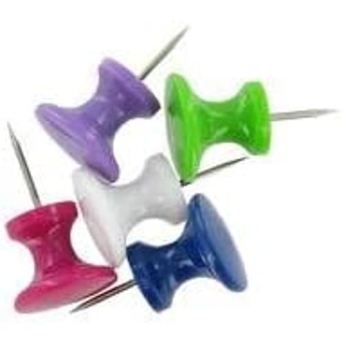 25 Giant Push Pins   Green White Yellow Blue Red Jumbo Tacks with