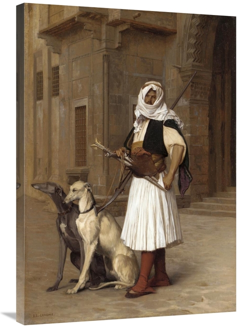 Global Gallery GCS-266382-36-142 36 in. Anaute Avec Deux Chiens Whippe