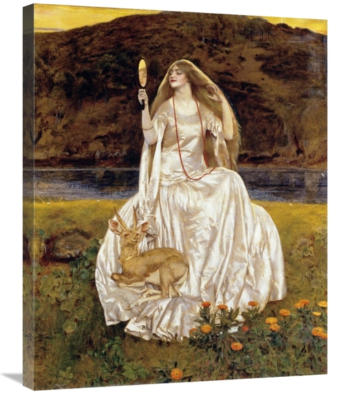 Global Gallery GCS-266109-30-142 30 in. The Damsel of the Lake Art Pri