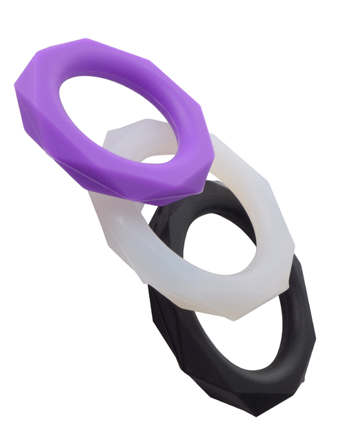 Fantasy C-Ringz Silicone Designer Stamina Set  Purple