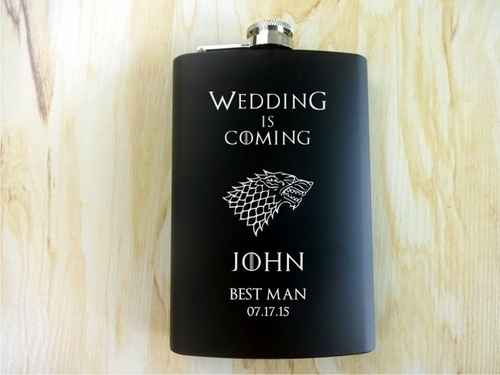 Personalized black matt. FlaskGift for Him. Gift for Dad, Husband