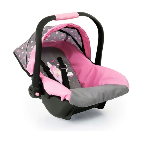 Chair for Dolls Reig Deluxe Car Grey Pink