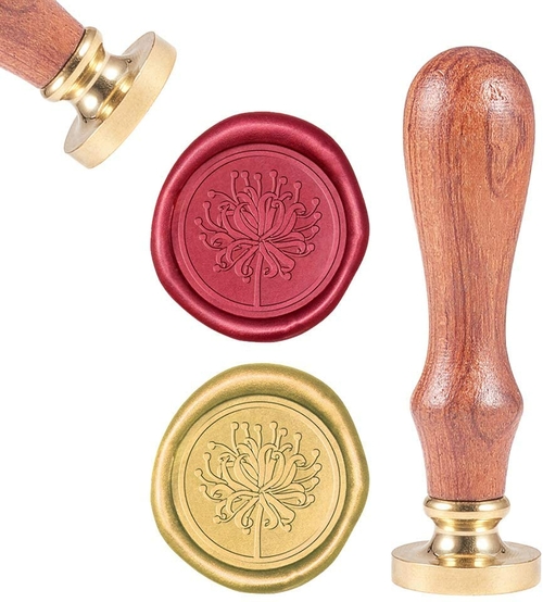 Sealing Wax Stamps Higan Bana Retro Wood Stamp Wax Seal