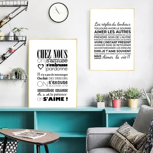 French Home Decor Canvas Art Print and Poster ,