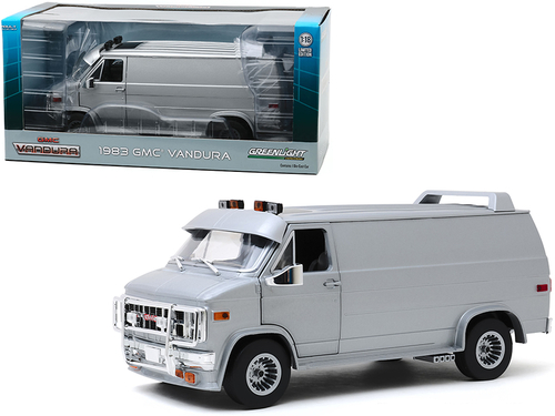 1983 GMC Vandura Van Custom Silver Metallic 1/18 Diecast Model Car by