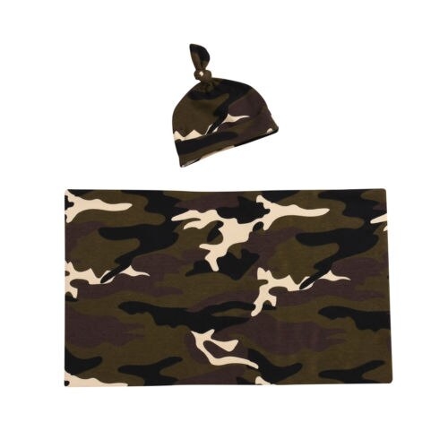 Toddler Baby Cotton Swaddle Camo Wrap Swaddle