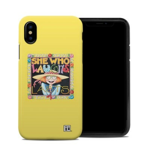 DecalGirl AIPXHC-LAUGHS Apple iPhone X Hybrid Case - She Who Laughs