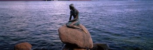 Little Mermaid Statue on Waterfront Copenhagen Denmark Poster Print by