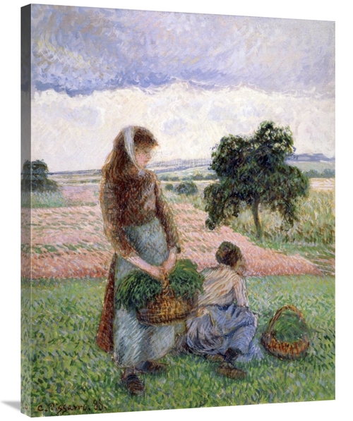 Global Gallery GCS-279425-36-142 36 in. Peasants Carrying a Basket Art