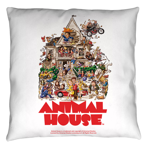 Trevco UNI767-PLO3-16x16 16 x 16 in. Animal House & Poster Throw Pillo