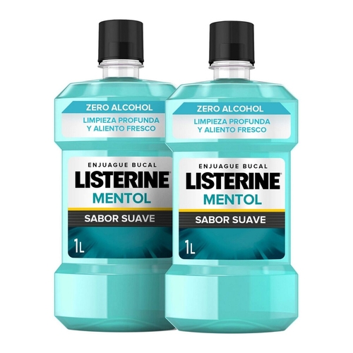 Mouthwash Listerine Zero Enjuague Bucal Lote 1 L (2 x 1000 ml)