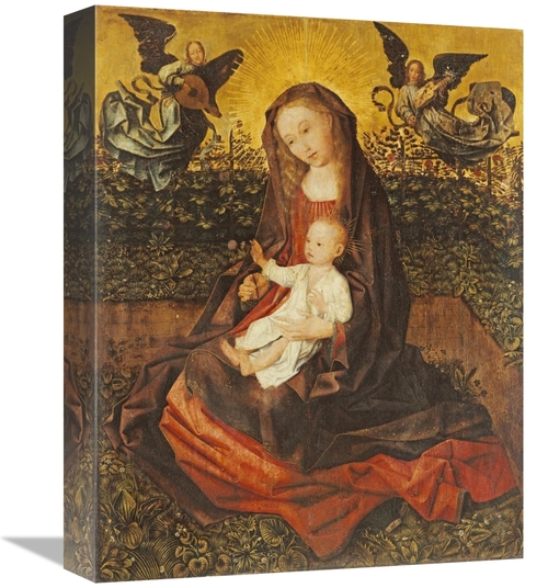 Global Gallery GCS-267489-16-142 16 in. The Virgin & Child with Two Mu