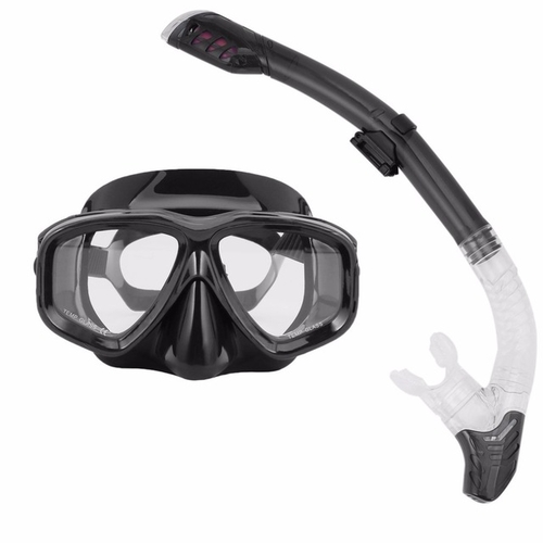 Professional Diving Masks Goggle Full Dry Silicone