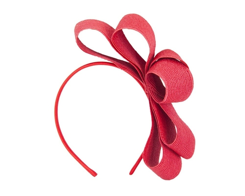 Red bow fascinator