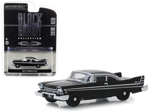 1957 Plymouth Fury \Black Bandit\" Series 21 1/64 Diecast Model Car by