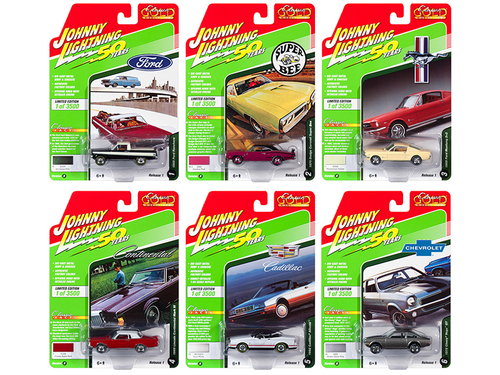 \Classic Gold\" 2019 Set B of 6 Cars Release 1 1/64 Diecast Models by