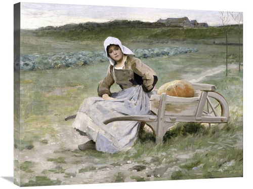Global Gallery GCS-282655-30-142 30 in. Brittany Farm Girl Art Print -