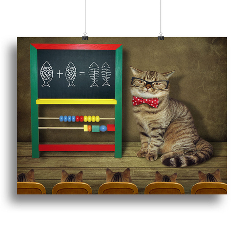 Math lesson Canvas Print or Poster