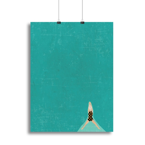 Open Water grey 2 Canvas Print or Poster