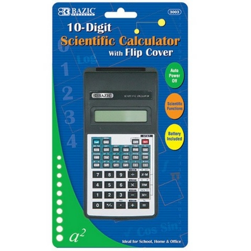 Bazic 3003 56 Function Scientific Calculator w/ Flip Cover Case of