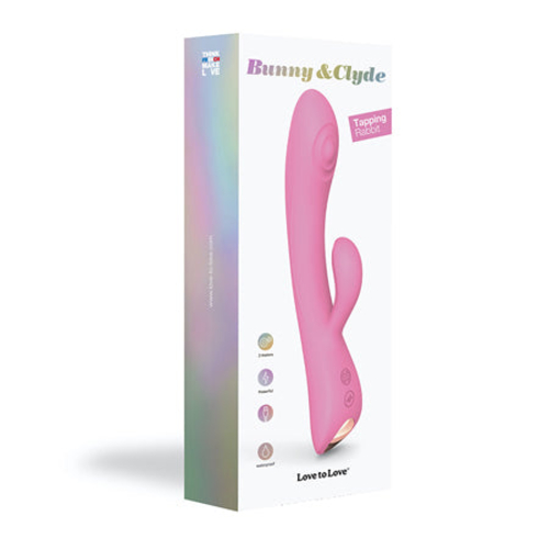 Love to Love Bunny & Clyde Rechargeable Tapping Rabbit Silicone