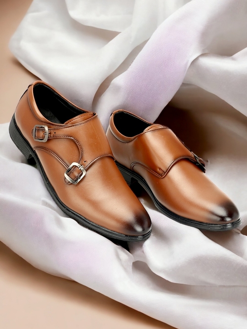 Buxton Monk Tan Strap For Men