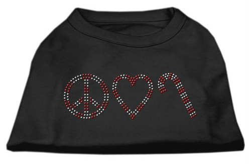 Main Mirage Pet Products 52-25-08 LGBK Peace  Love  and Candy Canes Shirts  image