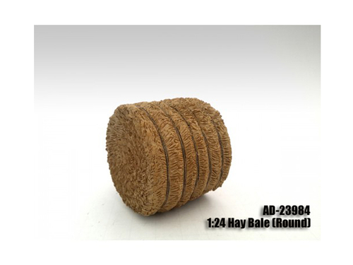 Hay Bale Round Accessory 1:24 Scale Models by American Diorama
