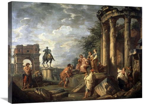 Global Gallery GCS-279321-30-142 30 in. Ruins of Architecture Art Prin