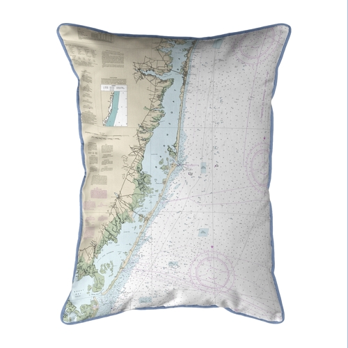 Betsy Drake HJ12323 16 x 20 in. Long Beach, NJ Nautical Map Large 
