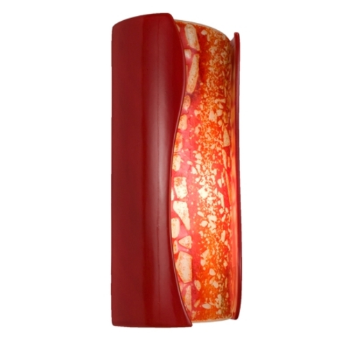 A19 RE120-MR-FR reFusion Lava Wall Sconce Matador Red and Fire