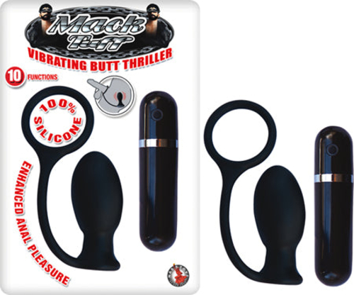 Mack Tuff Vibrating Butt Thriller Silicone Multispeed Cock Ring And