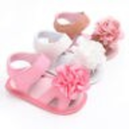 Newborn Baby Girl Pink Soft Cloth Flower Crib