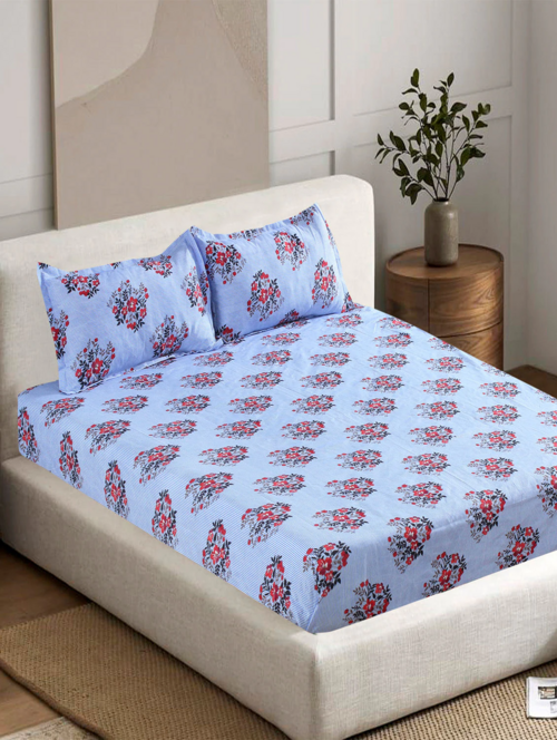 Floral Printed Polycotton Bedsheet