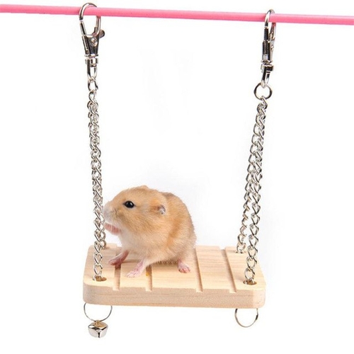 1PC Wood Hamster Wood Hammock Play Toy Small Pet