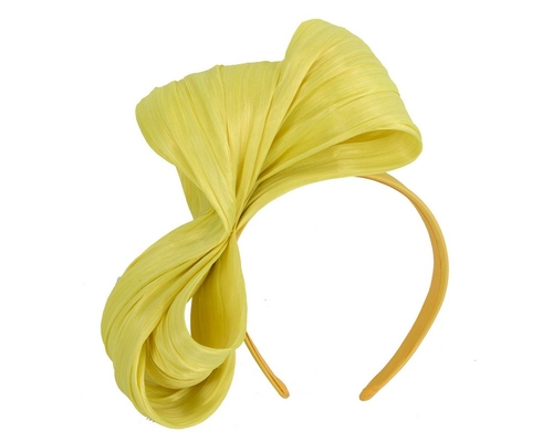 Exclusive yellow silk abaca bow