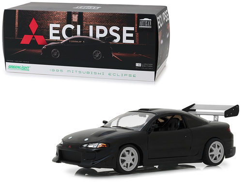 1995 Mitsubishi Eclipse Black 1/18 Diecast Model Car  by Greenlight