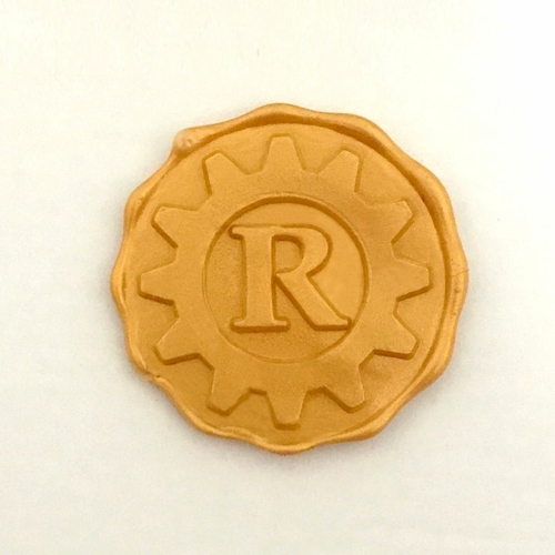 Personalized Initials Wax Seal Stamp - Gearwheel Seaing Wax Stamp 