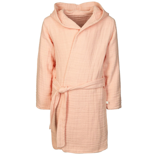 OrganicEra Muslin Bathrobe,Salmon