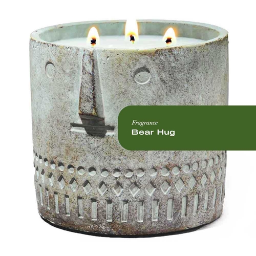 Bear Hug Stone Face Candle 27oz