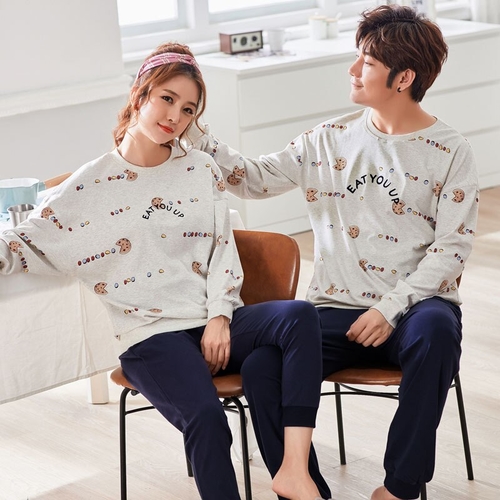 Autumn Long Sleeve Pajamas Women Korean