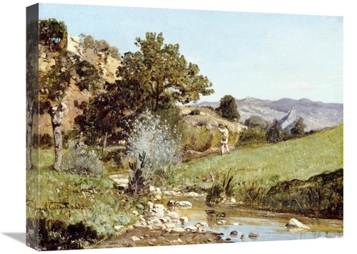 Global Gallery GCS-268036-22-142 22 in. A Hunter in a Landscape Art Pr