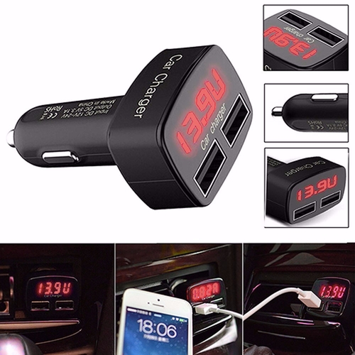 4 In 1 Dual USB Car Charger Adapterquick charger