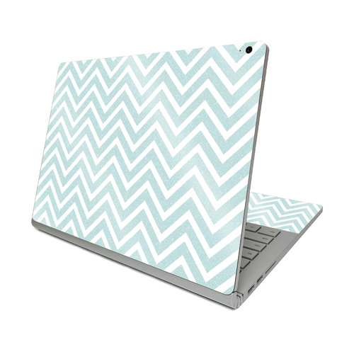 MightySkins GL-MISURF31320-Aqua Chevron Glossy GlitterSkin for Surface