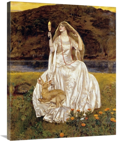 Global Gallery GCS-266109-36-142 36 in. The Damsel of the Lake Art Pri