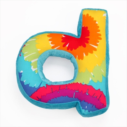 Terrific Tie Dye Letter Pillow D