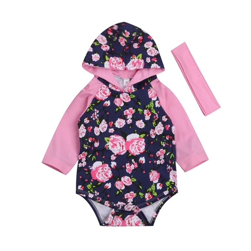 Baby Girl Clothes Autumn Floral Costume Long