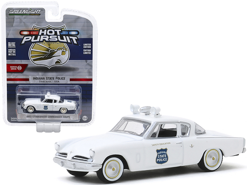 1953 Studebaker Commander Coupe White \Indiana State Police\" Indiana